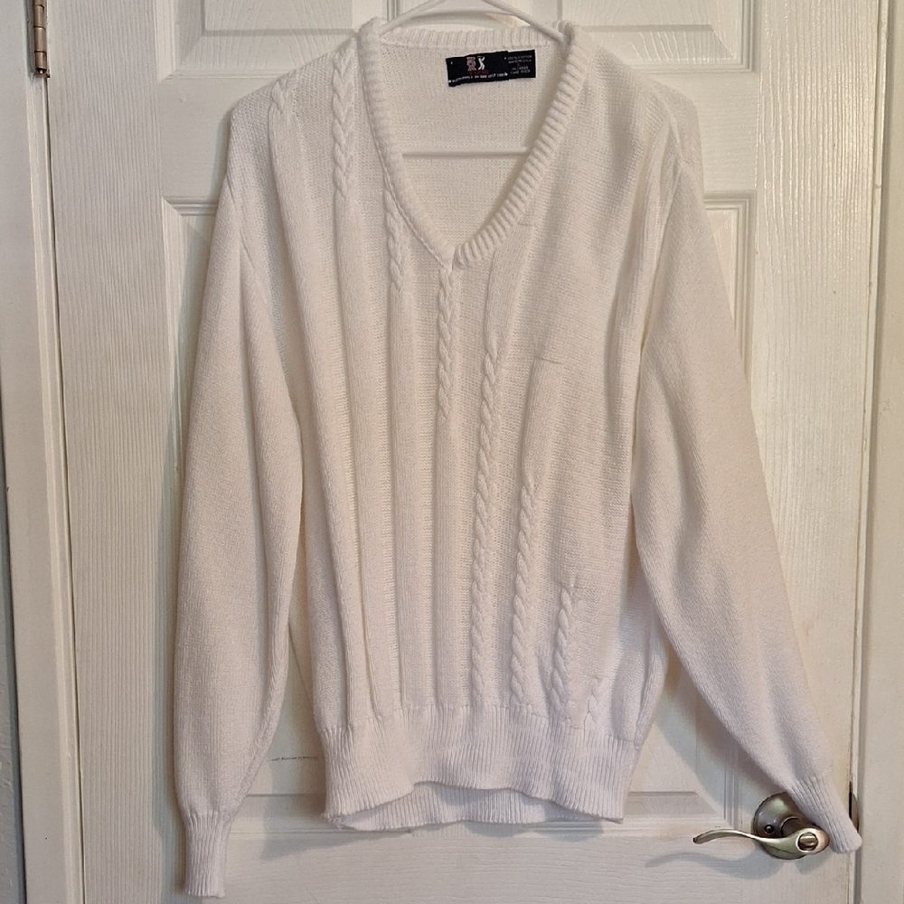 Men's White Sweater